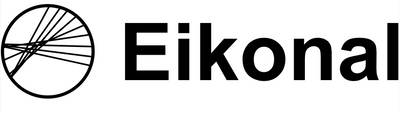 Eikonal logo: Spherical aberration caustic for a F/1 spherical plano-convex BK-7 lens.
